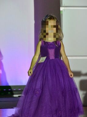 Dollcake Deep Purple Tulle Rosette Ball Gown